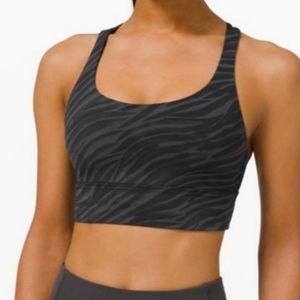 Lululemon Tiger Print Energy bra Long Line size 14